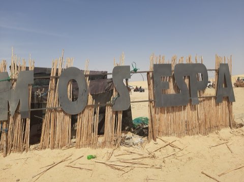 Mos Espa set in the dunes
